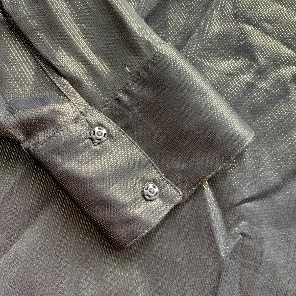 Elizabeth and James Dolman Sleeve Batwing Gold Top - Picture 4 of 11